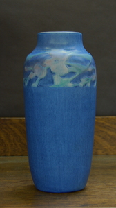 Newcomb Pottery Vase  Sadie Irving incised signature and paper label